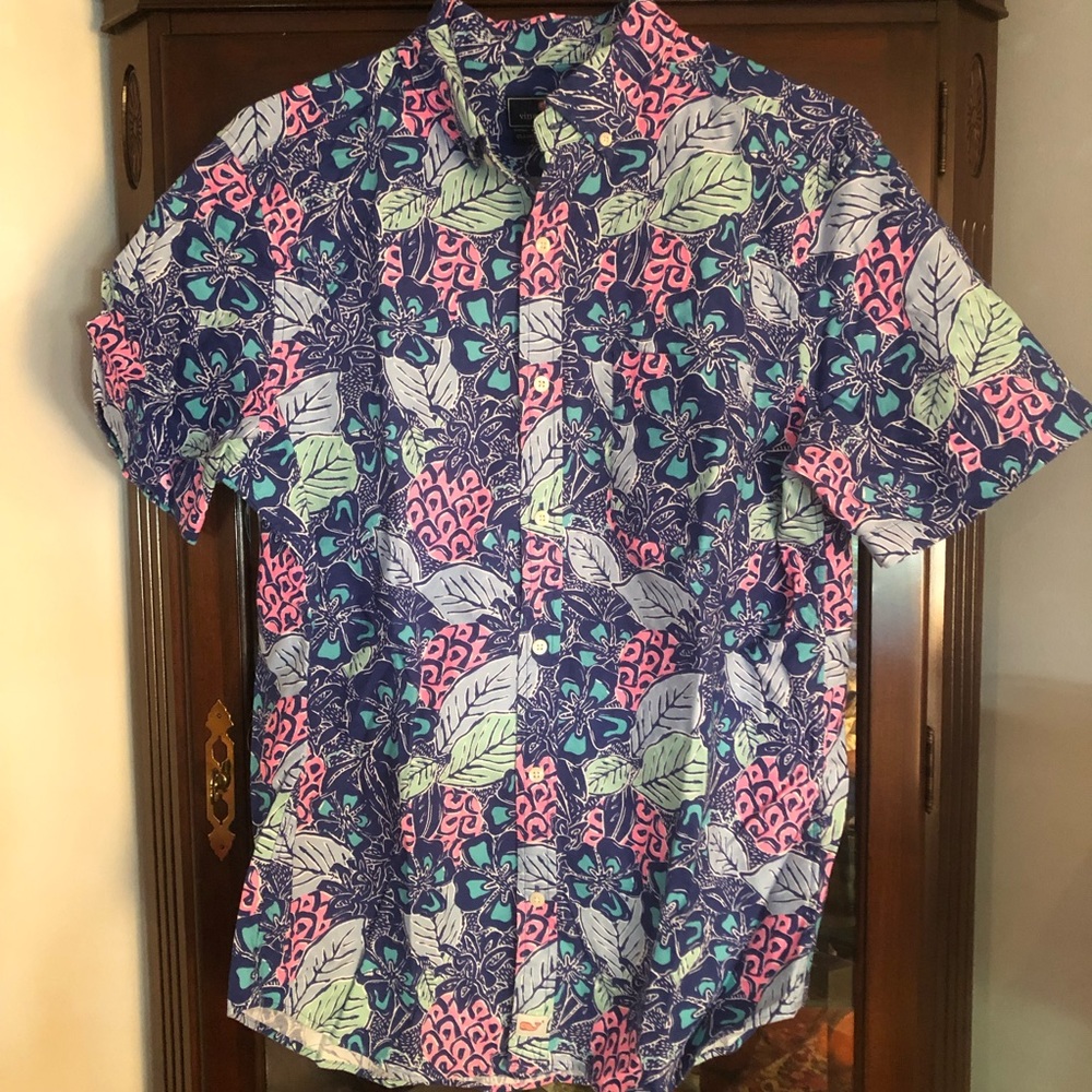 Vineyard Vines Short-Sleeve Pineapple Classic Murray Shirt